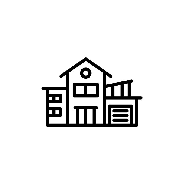 矢量房屋贷款图标标志图片下载