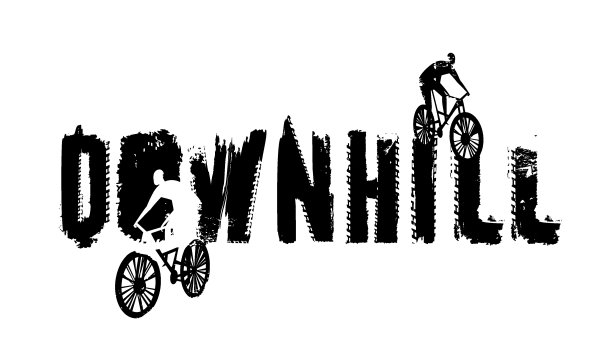 下坡枯燥乏味的文字。竞争激烈的种族的概念。矢量图图片下载