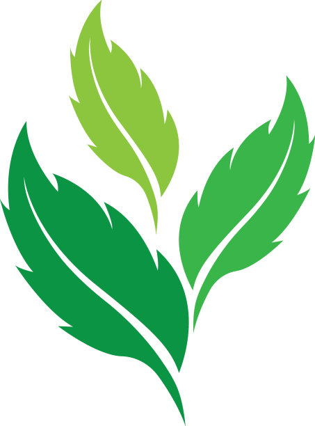 叶子标志图标设计模板图片下载