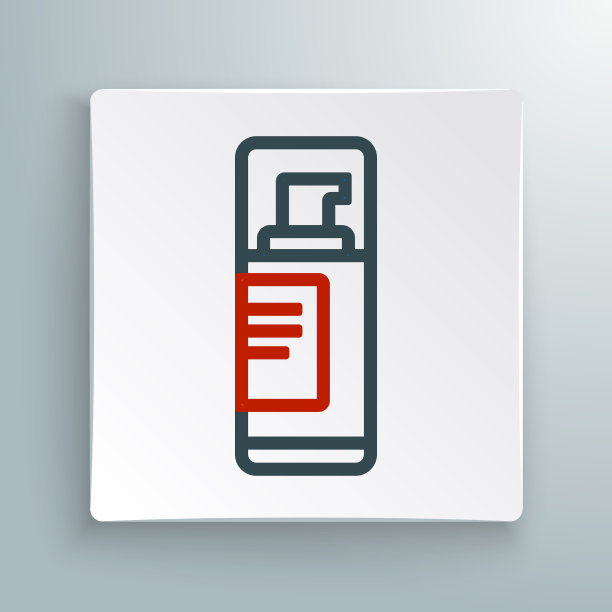 线条剃须凝胶泡沫图标孤立在白色图片下载