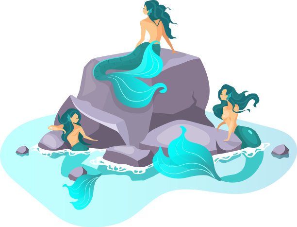 海妖平仙人的生物在海上幻想图片下载