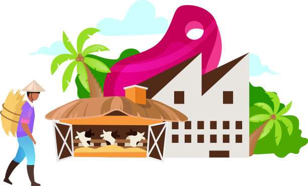 食品工业扁平化农业农业乳制品图片下载