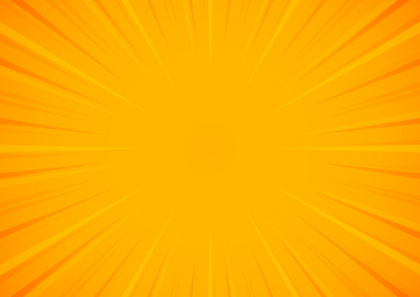明亮的橙色和黄色射线背景图片下载