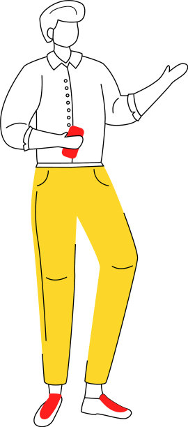 男上班族平轮廓公司经理图片下载