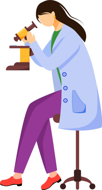 穿着实验服戴着防护眼镜的科学家图片下载