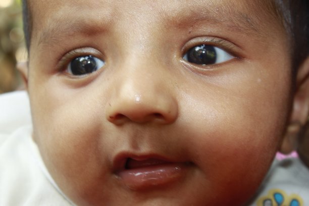 一个可爱的印度小男孩的肖像，滑稽，惊讶的各种表情。图片下载