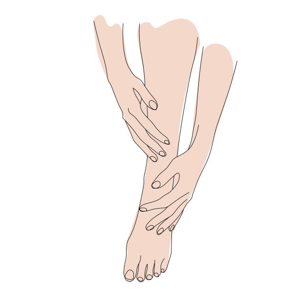 女性美腿，足部护理及下肢健康理念，腿部优美部分，图片下载