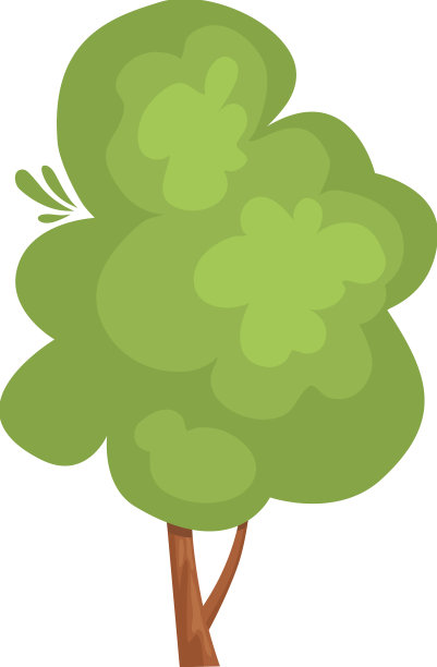 卡通树篱设置花园公园绿色的灌木丛图片下载