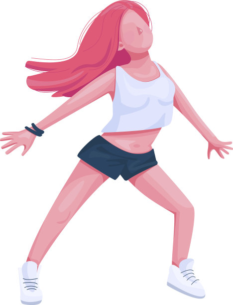 少女舞平色无脸女子图片下载