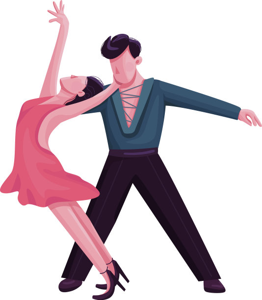 拉丁交际舞平色无脸图片下载