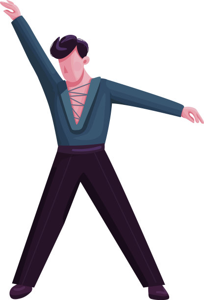 舞厅男舞者平色无脸图片下载