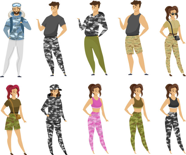 探险者平置男女在图片下载