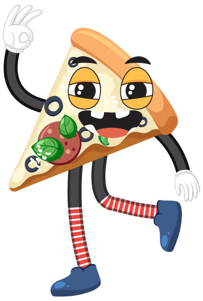一片披萨卡通人物图片下载