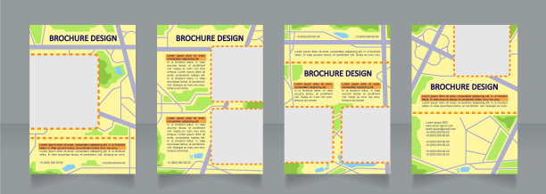 区域规划空白宣传册设计图片下载