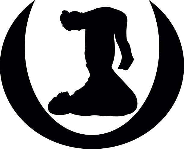 女人和女孩的轮廓线图片下载