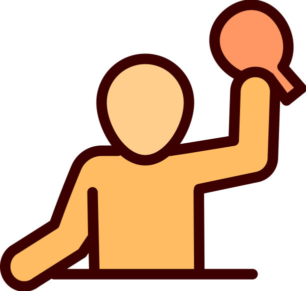 乒乓球冠军图标轮廓乒乓球图片下载