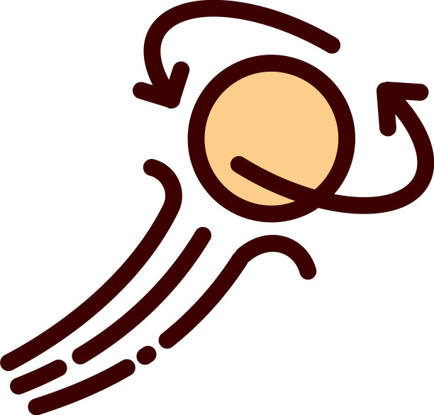 乒乓球旋转图标轮廓乒乓球图片下载