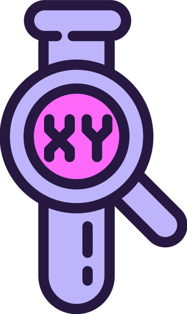 XY试管轮廓基因DNA图标图片下载