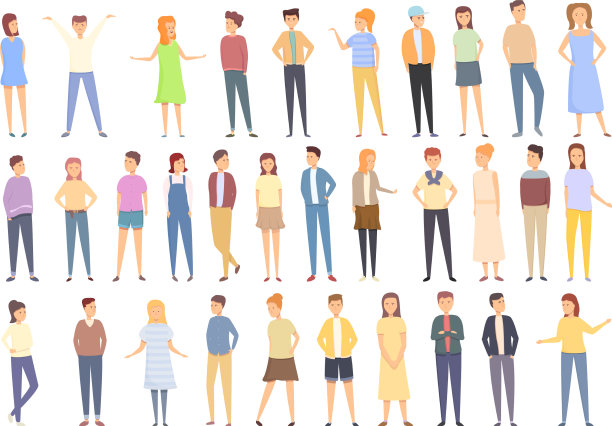 孩子们的时尚偶像让卡通变得年轻图片下载