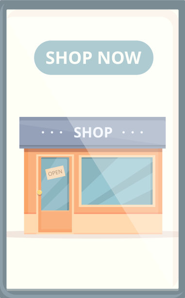 网上商店销售图标卡通手机图片下载