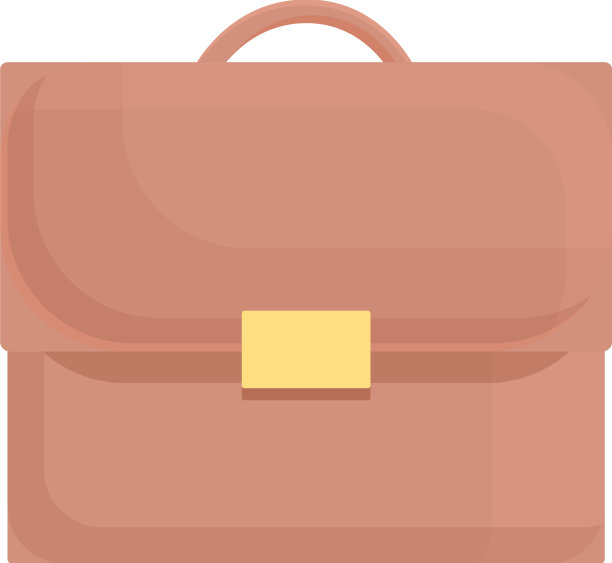 公文包图标卡通办公案例图片下载