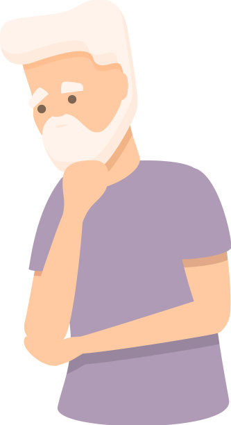 资深男子记忆图标卡通丢失记忆图片下载
