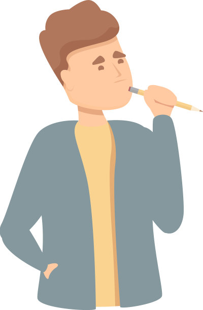 小学生思考图标卡通记忆图片下载