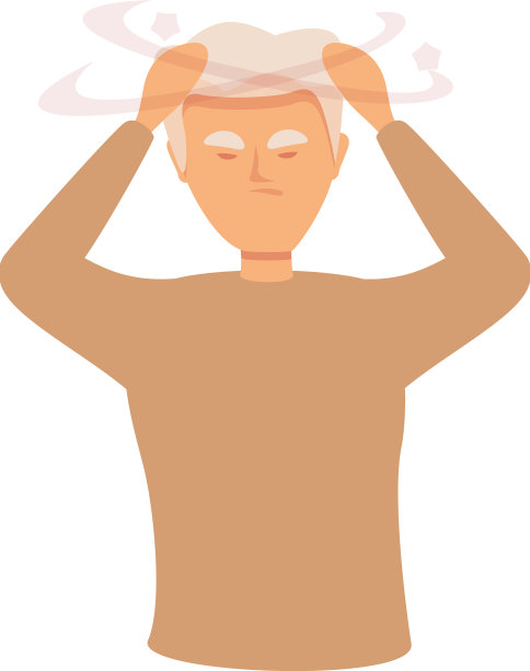 男人生病图标卡通脑痛图片下载