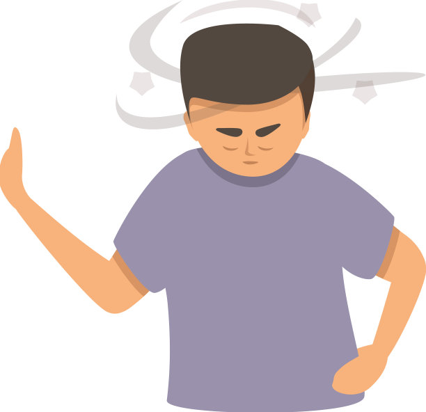 头痛图标卡通大脑头晕图片下载