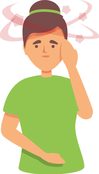 脑疾偶像卡通头晕头痛图片下载