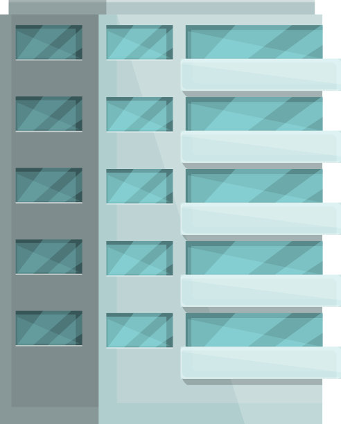 真正的多层图标卡通公寓图片下载