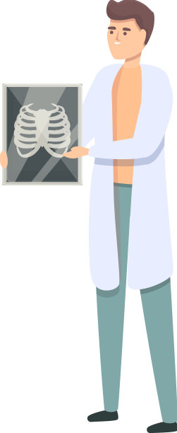 x光医生图标卡通x光骨骼图片下载