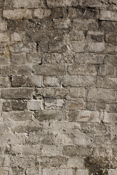 一段旧砖墙图片下载