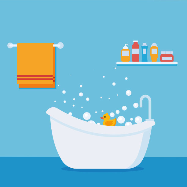 现代化的室内浴室和厕所图片下载