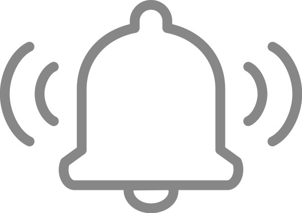 消息通知铃铛线性图标图片下载
