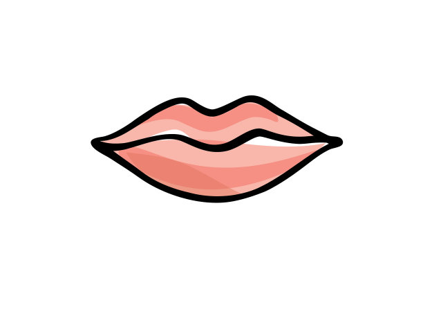 唇色女性性感红唇线画得美图片下载