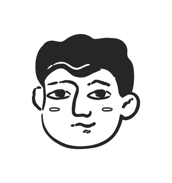 涂鸦神秘男孩图片下载