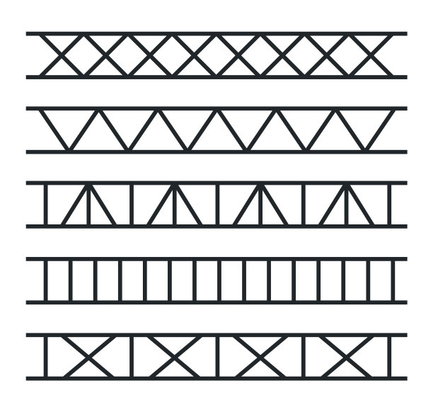 金属框架桁架结构施工图片下载