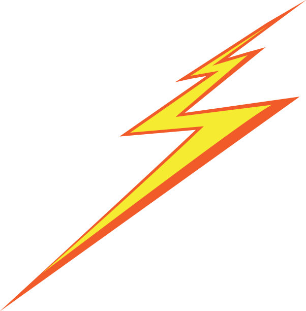 电闪雷鸣标志设计图片下载