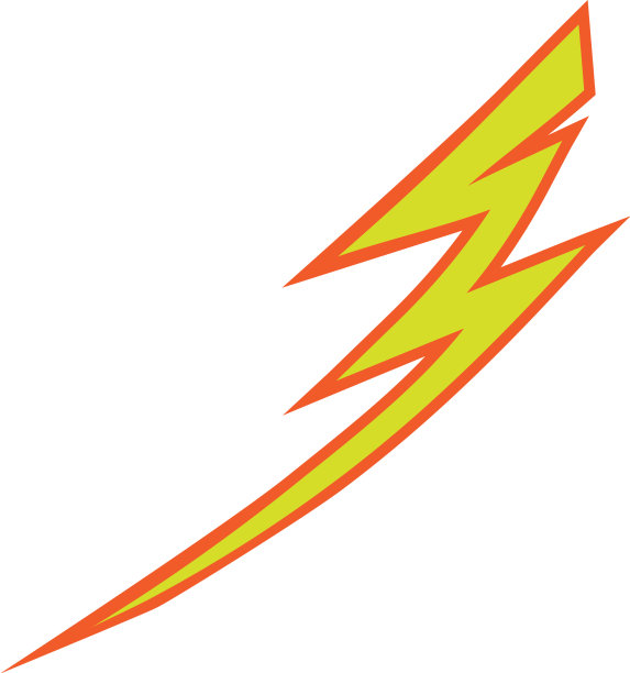 电闪雷鸣标志设计图片下载