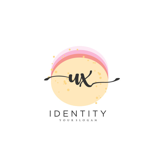 初始签名婚礼的Ux手写logo图片下载