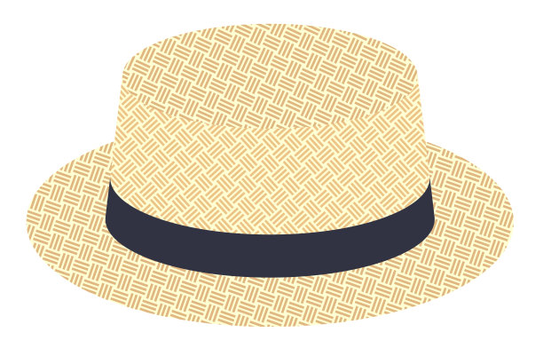 草帽孤立在白色背景上图片下载