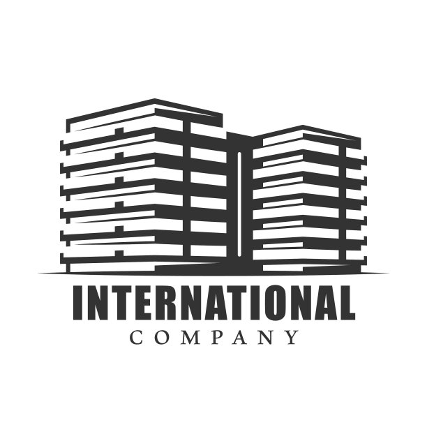 古老的建筑标签孤立在白色图片下载