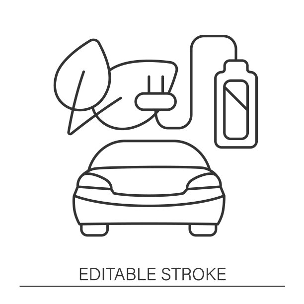 智能车线图标图片下载