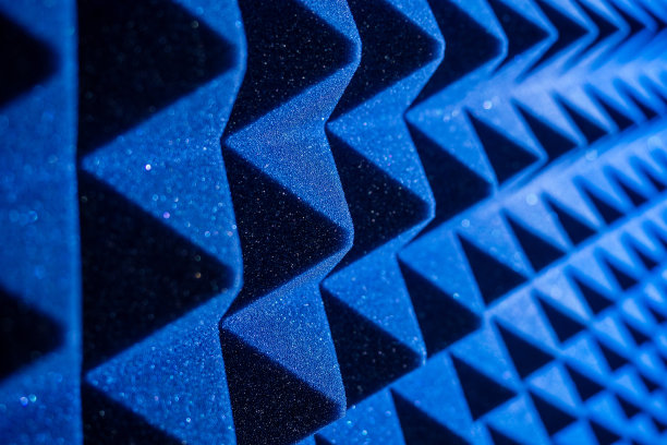 隔音墙在夜店的背景纹理。图片下载