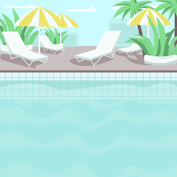 池畔平彩色住宅酒店溢价图片下载