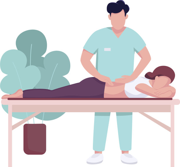 医院按摩师与病人平色面无图片下载