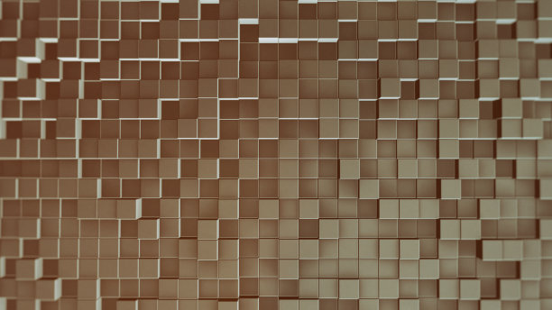 小的金属立方体阵列图片下载