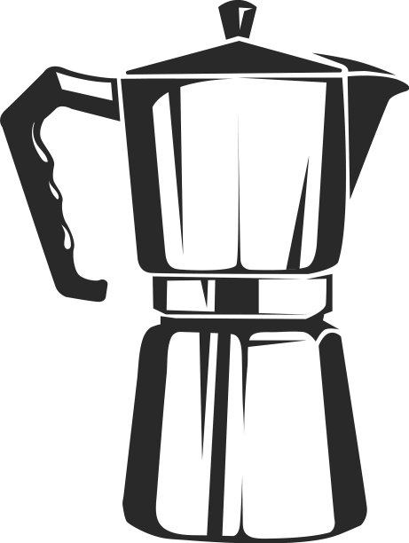 咖啡壶图标金属moka制作咖啡和图片下载