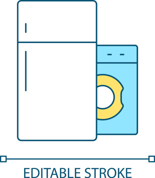 家用电器RGB彩色图标图片下载